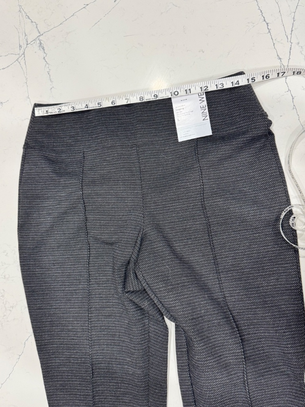 New Stretch Knit, Mid Rise Legging, NINE WEST, Size Large - Picture 5 of 6